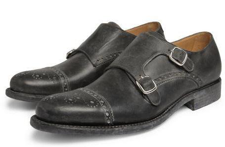 мужская классическая обувь на низком каблуке