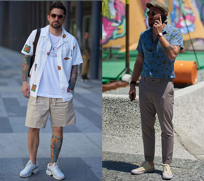 Мужчины в стильных рубашках: уличная мода 2018 лето