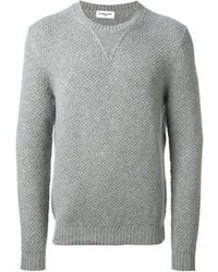 серый свитер с круглым вырезом original 404838