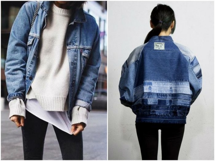 модный милан 2018: джинсовые куртки широкие 