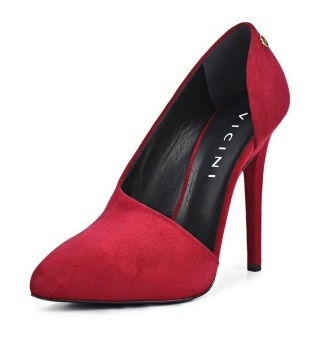красные замшевые туфли (3)