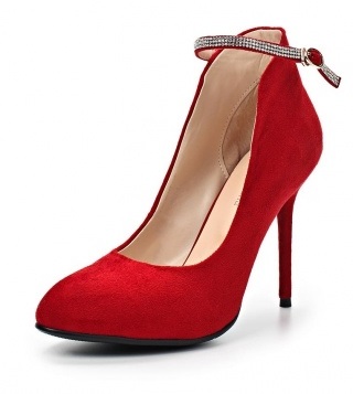 красные замшевые туфли (5)
