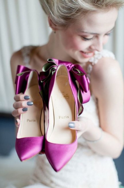 Стильные туфли невесты