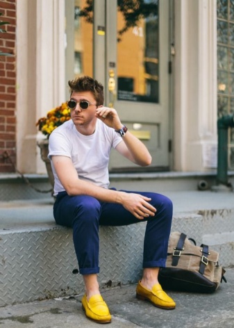 С чем носить мужские и женские ботинки (57 фото): с джинсами мужчинам, высокие и зимние, рыжие, синие и желтые