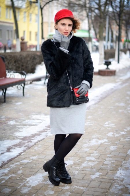 Зимние женские ботинки на платформе (35 фото): на высокой, с мехом