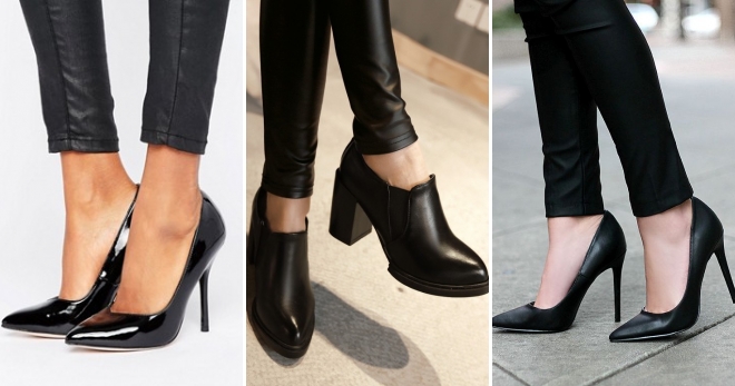 Черные туфли на каблуке – с чем носить и как создать модный образ?