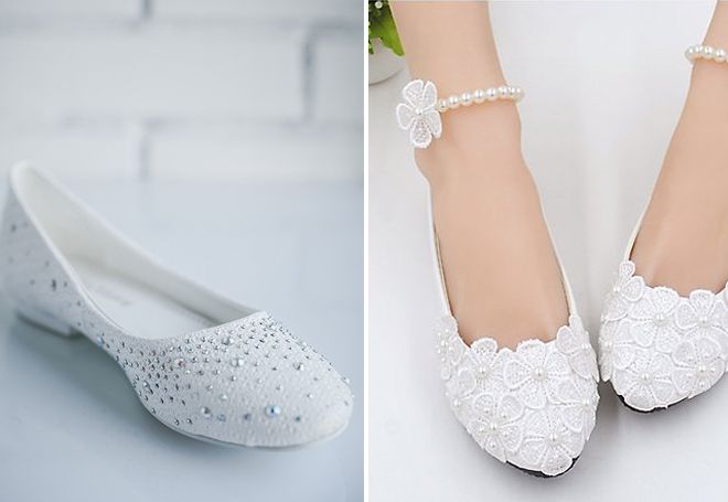 Белые туфли на свадьбу4