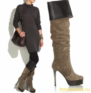 Модная обувь зима 2009-2010: длинные зимние женские сапоги