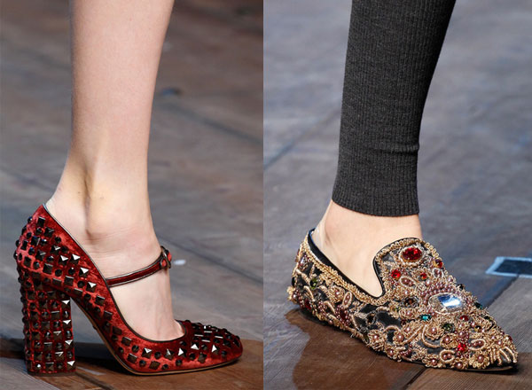 Модная обувь 2015 с декором – Dolce & Gabbana