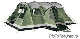 Пример кемпинговой палатки полубочки