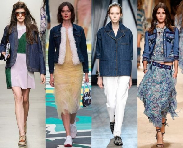 модный милан 2018: куртка джинсовые куртки короткие 