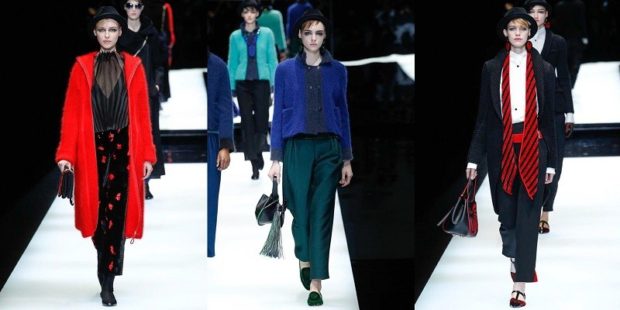 модный милан 2018: брюки зеленые черные