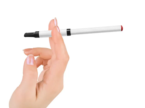 Рука с электронная сигарета — стоковое фото