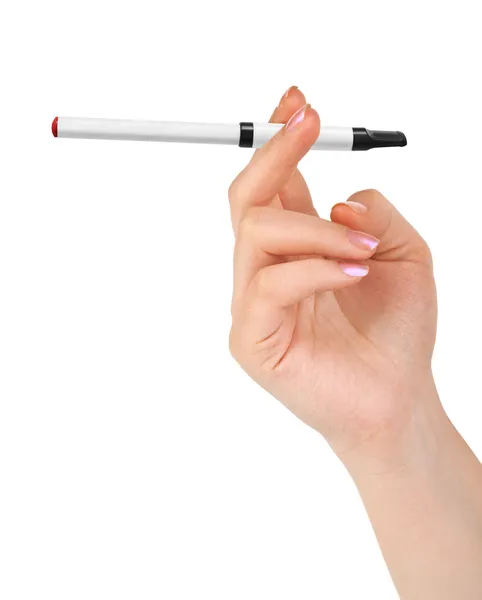 Рука с электронная сигарета — стоковое фото