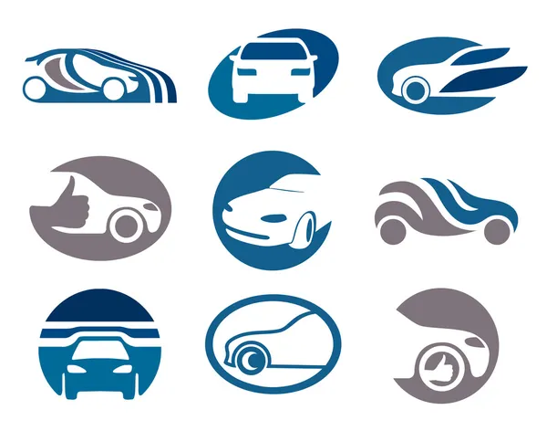 Набор автомобильных элементов для Вашей эмблемы или эмблемы — стоковый вектор